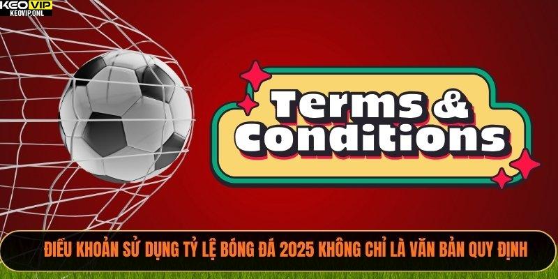 Điều Khoản Sử Dụng Tỷ Lệ Bóng Đá 2025 Mới Cho Bạn 1 Điều khoản sử dụng Tỷ Lệ Bóng Đá 2025 không chỉ là văn bản quy định